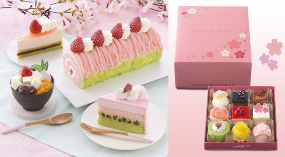 Ginza Cozy Corner releases “Hanami Party” mini cakes and treats for sakura cherry blossom season