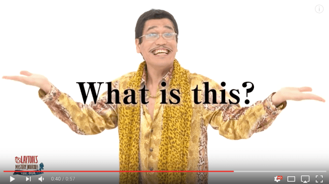 Piko Taro is back with a new Professor Layton puzzle version of PPAP 【Video】