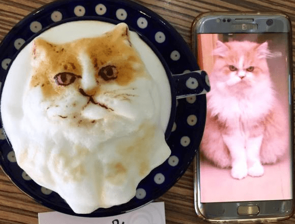 Taiwanese cafe fulfills customer requests with amazingly accurate 3-D custom latte art