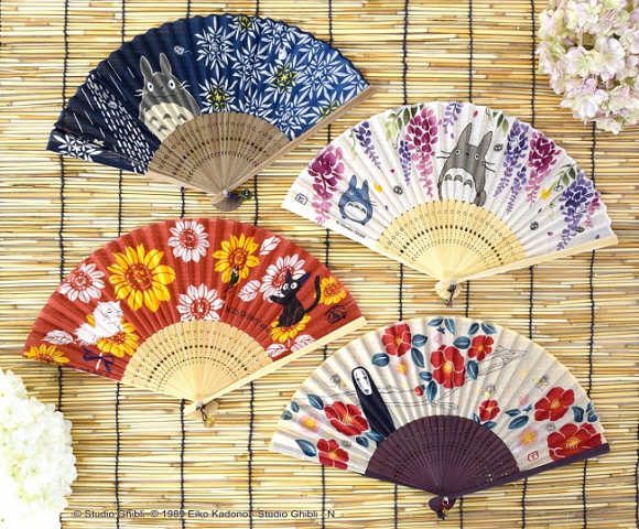 New illustrated Studio Ghibli folding fans: A beautiful way to deal with Japan’s summertime heat