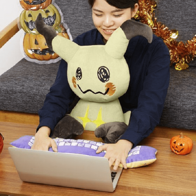 Anything Pikachu can do Mimikyu can do, including turn into an adorable PC cushion plushie