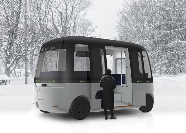 Muji designs cool all-weather self-driving shuttle bus, aims to implement it in Finland in 2020