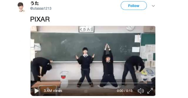 Japanese high school students go viral with perfect Pixar logo performance 【Video】