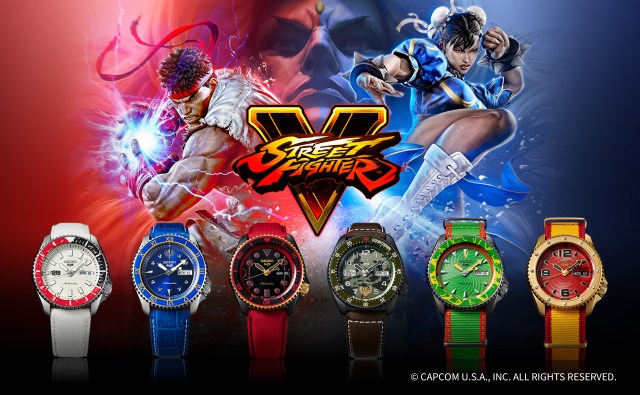 Seiko to release awesome sports watches inspired by popular Street Fighter V characters