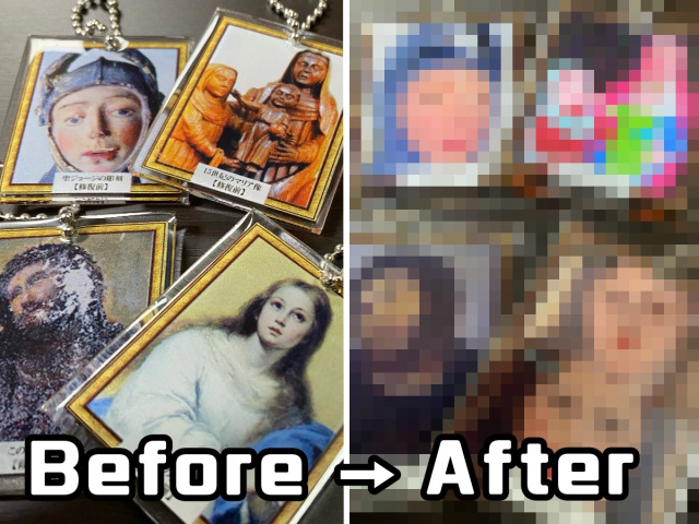 Botched art restorations become Japanese gacha capsule toys