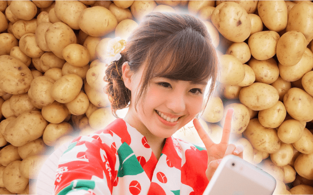 Natural grown peace-sign-shaped potato in Japan is the good omen we all need right now