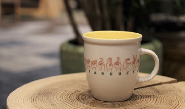 Starbucks Japan releases beautiful sign-language mug at its first sign-language branch in Tokyo