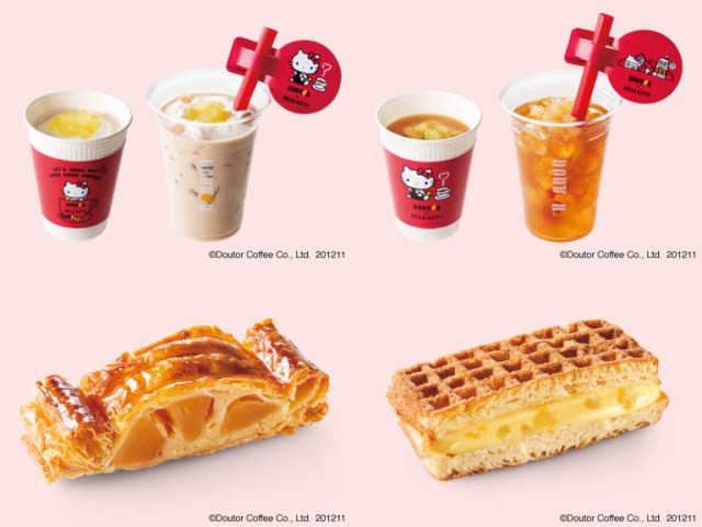 Hello Kitty collab with coffee shop Doutor offering tasty, kawaii treats, limited-edition goods