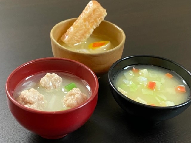 Miso soup capsule toys look good enough to eat, come with recipes to make the real thing!【Photos】