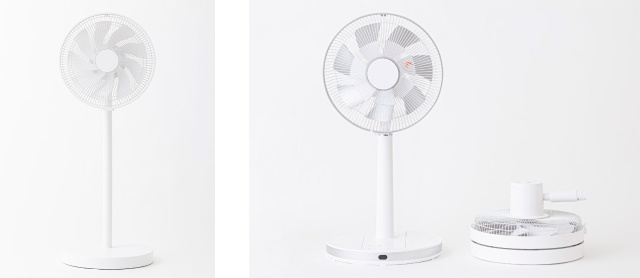 Japanese company creates ultra-compact foldable electric fan