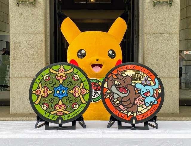 Finally! First-ever Pokémon manhole covers installed in downtown Tokyo