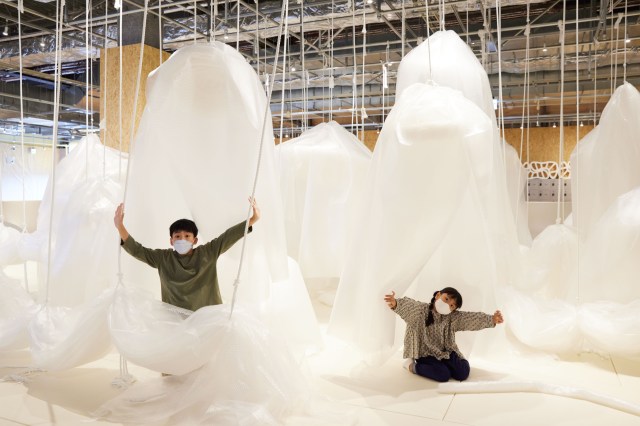 Squish, pop, and roll your way through Tokyo’s new ginormous bubble-wrap play park