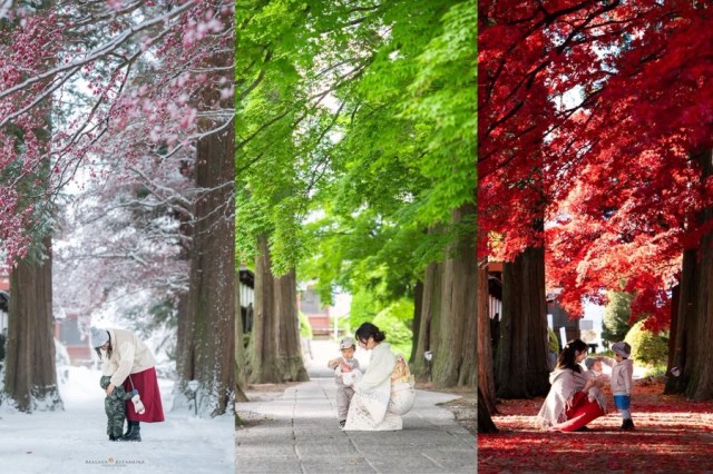 The leaves aren’t the only things changing in this beautiful series of photos from Nagano