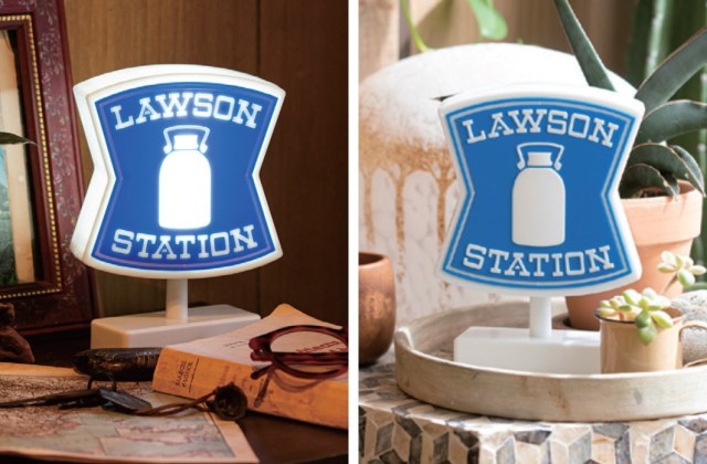 Japanese convenience store Lawson releases light-up sign stand, tote and pouch in Japan