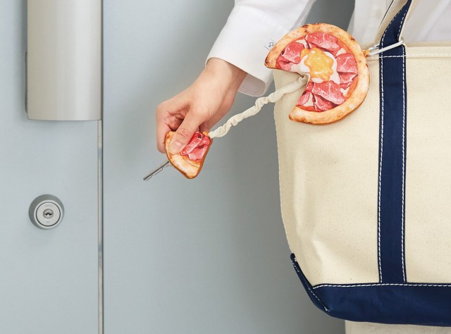 Pizza keychains from Japan are both cute and practical