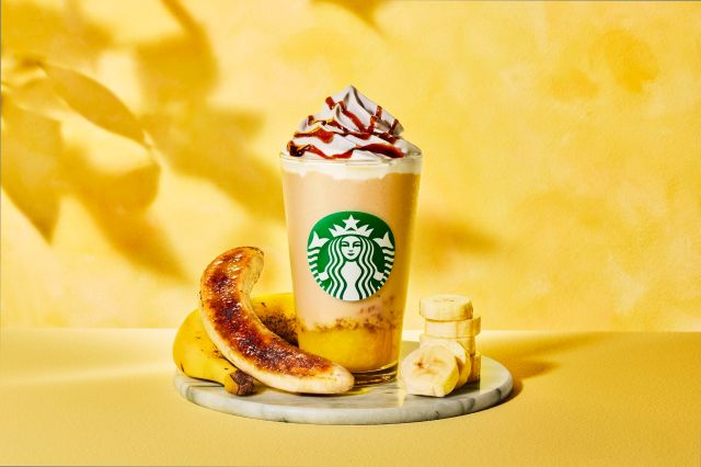 Starbucks Japan unveils new Banana Brulee Frappuccino to save ugly fruit