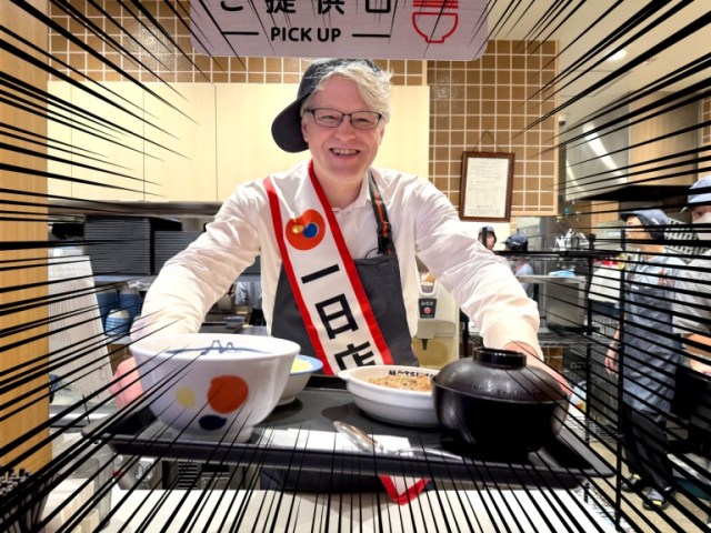 Why was the Lithuanian ambassador to Japan working in a fast food beef bowl joint in Tokyo?