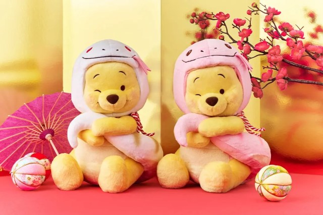 Serpentine Winnie the Pooh Year of the Snake plushies, Mickey and Baymax daruma arrive in Japan