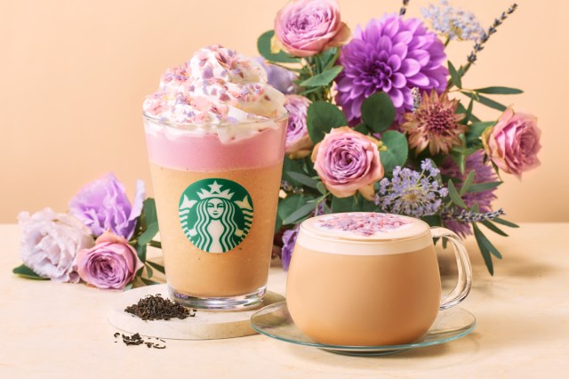 Starbucks Japan releases a new Frappuccino that looks and tastes like a floral bouquet