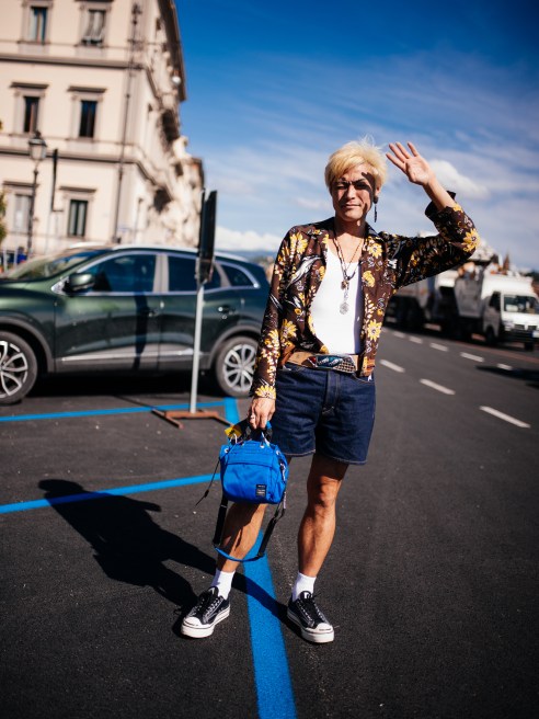 The street style at the latest edition of Pitti Uomo showed the more casual side of men’s fashion.