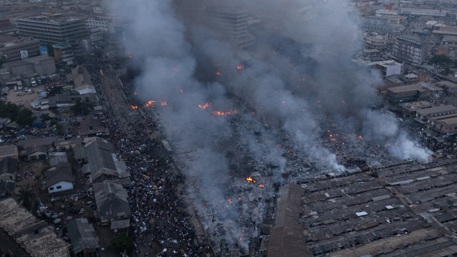 Kantamanto market fire