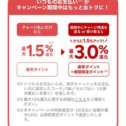 画像 楽天ペイのチャージ払いで20%還元か10ptが当たるかも の記事より 3つ目