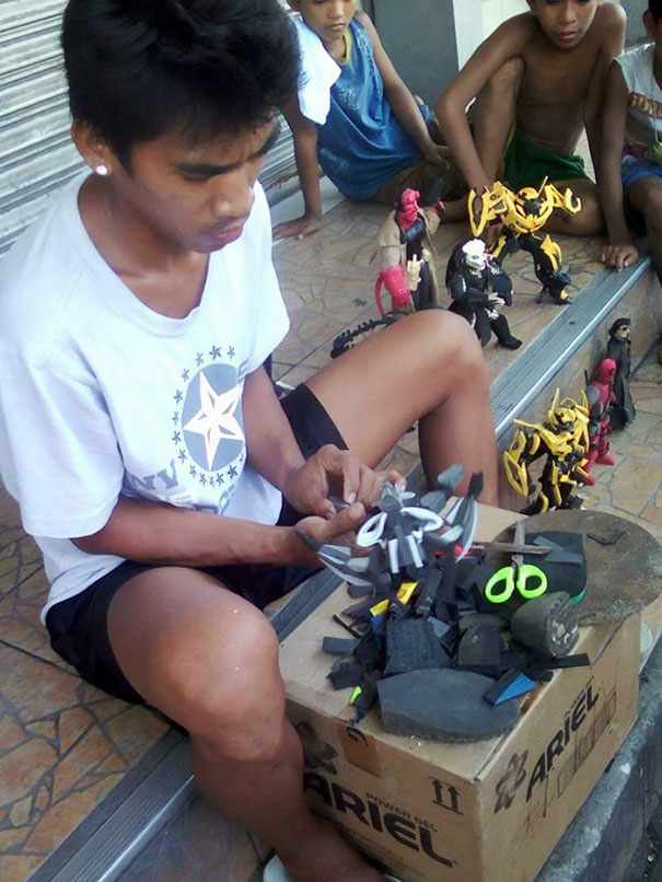 Filipino Man Turns Old Flip Flops Into Action Figures, And The Result Is Quite Impressive