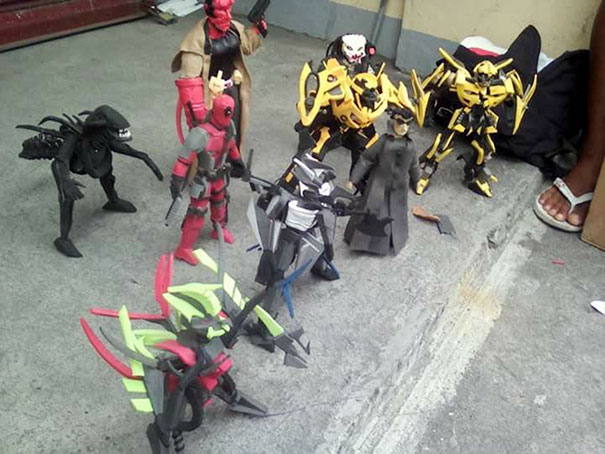 Filipino Man Turns Old Flip Flops Into Action Figures, And The Result Is Quite Impressive