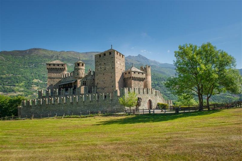 Castle Fénis in Valle d'Aosta, Italy