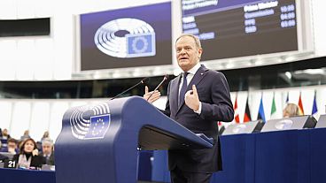 Donald Tusk musste für seine Rede vorm Europäischen Parlament in Straßburg viel Kritik einstecken.