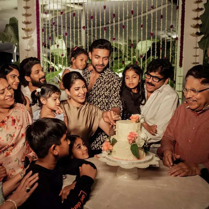 Varun Tej and Lavanya Tripathi's pre-wedding celebration: Star-studded affair with Allu Arjun and Chiranjeevi in attendance