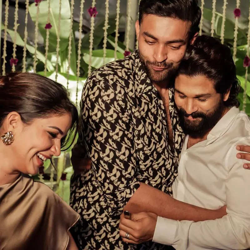 Varun Tej and Lavanya Tripathi's pre-wedding celebration: Star-studded affair with Allu Arjun and Chiranjeevi in attendance