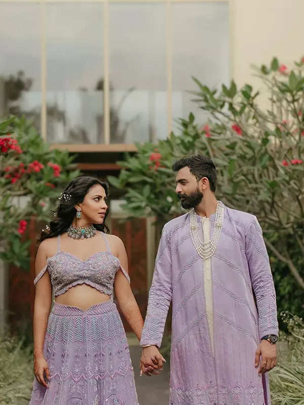 Amala Paul ties the knot with Jagat Desai in lavender-themed ceremony, shares enchanting wedding pictures