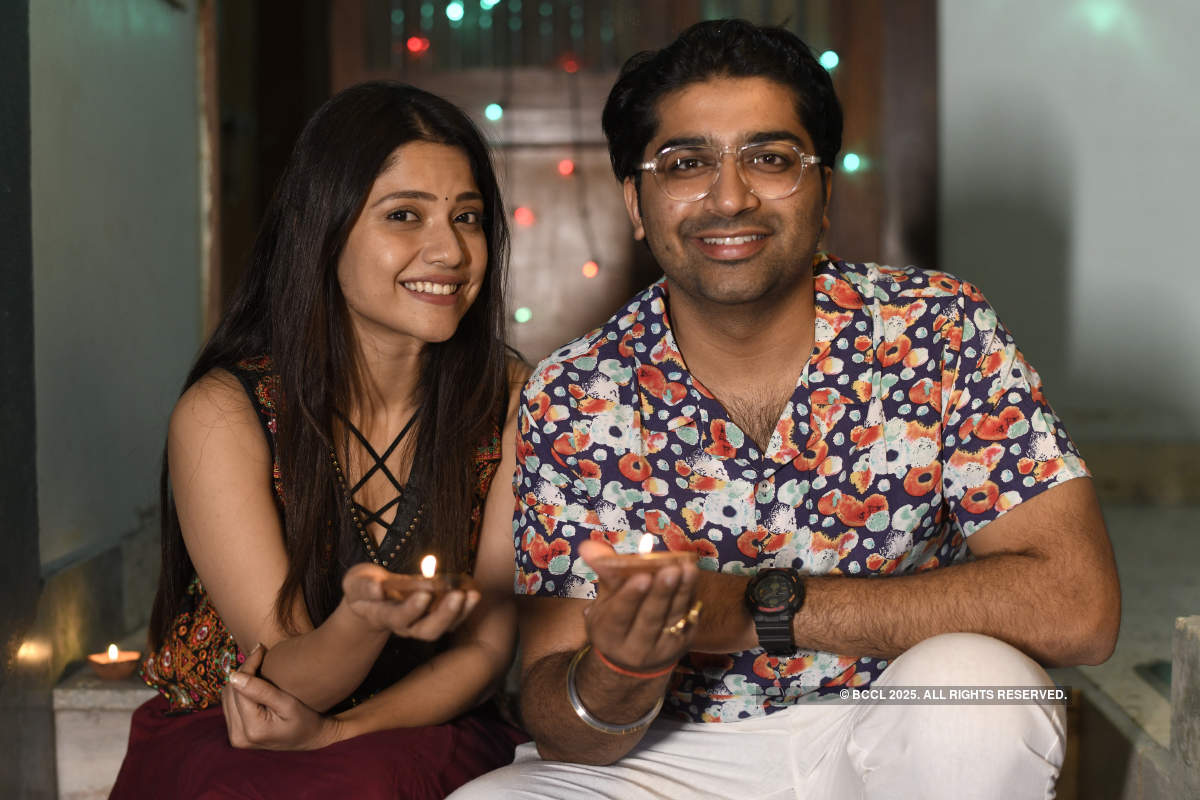 Gujarati actors Malhar Thakar and Kinjal Rajpriya geared up for a low-key and safe festive season ahead of Diwali