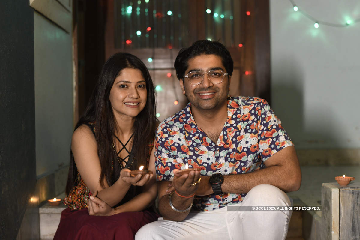 Gujarati actors Malhar Thakar and Kinjal Rajpriya geared up for a low-key and safe festive season ahead of Diwali