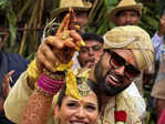 Abishek Ambareesh  and Aviva Bidapa have a fun-filled, traditional wedding​