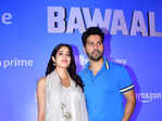 Janhvi Kapoor and Varun Dhawan promote their film Bawaal in style