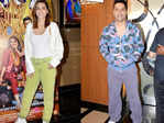 Kriti Sanon, Varun Dhawan, Sharman Joshi and several others attend the star-studded screening of 'Fukrey 3'