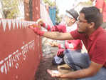 City’s cleanliness warriors add beauty to Katol Road’s garden with Warli