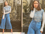 Hina Khan bids adieu to Cannes 2022 in quirky denim outfit, pictures leave fans impressed!