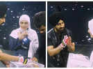 Diljit Dosanjh presents a gift to his Pakistani fan at his Manchester concert - Watch