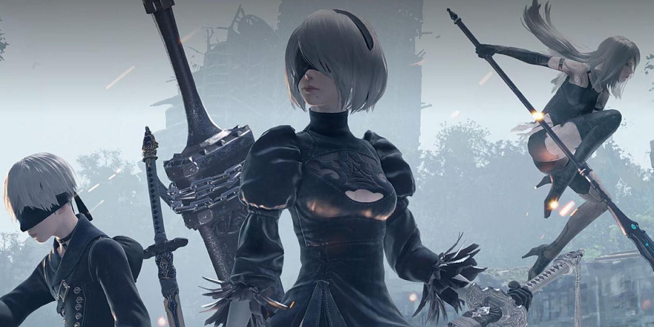 The NieR: Automata Cover Image With Each Character