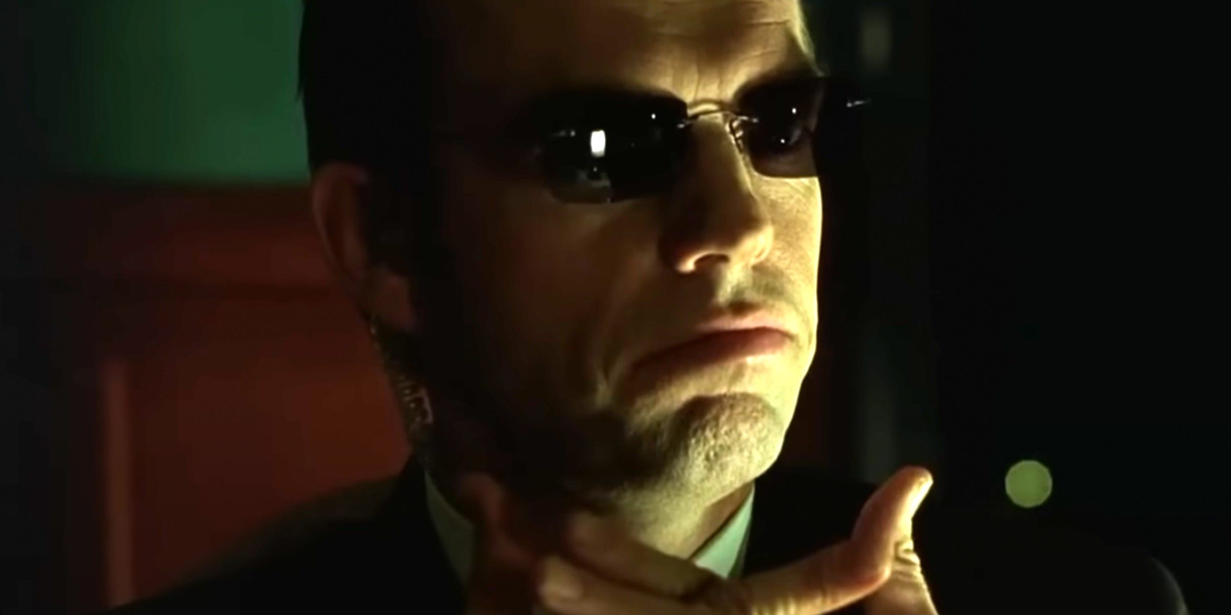 Agent Smith in the Steak Scene The Matrix