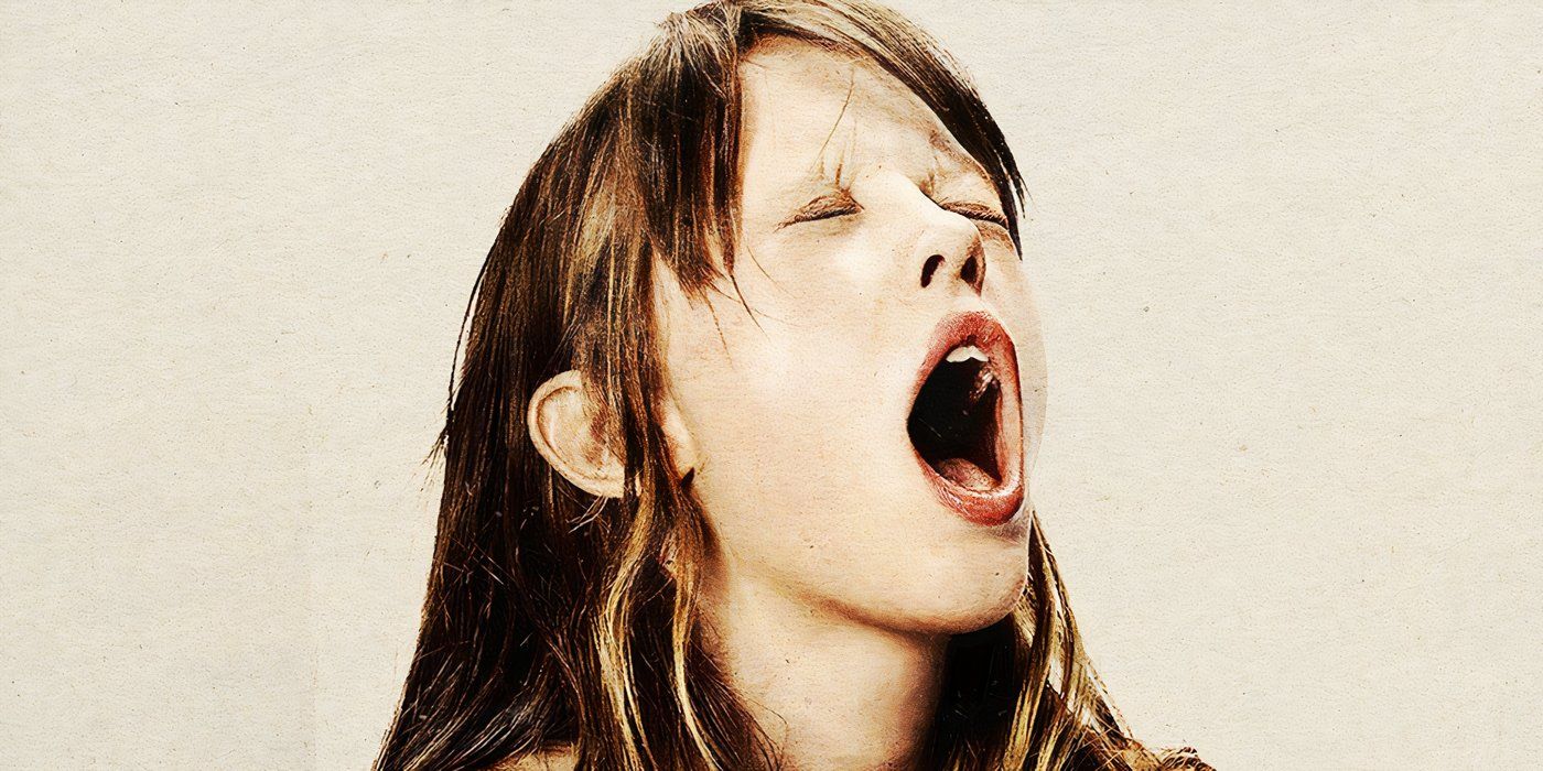 Mia Goth in Lars Von Trier's Nymphomaniac Screaming