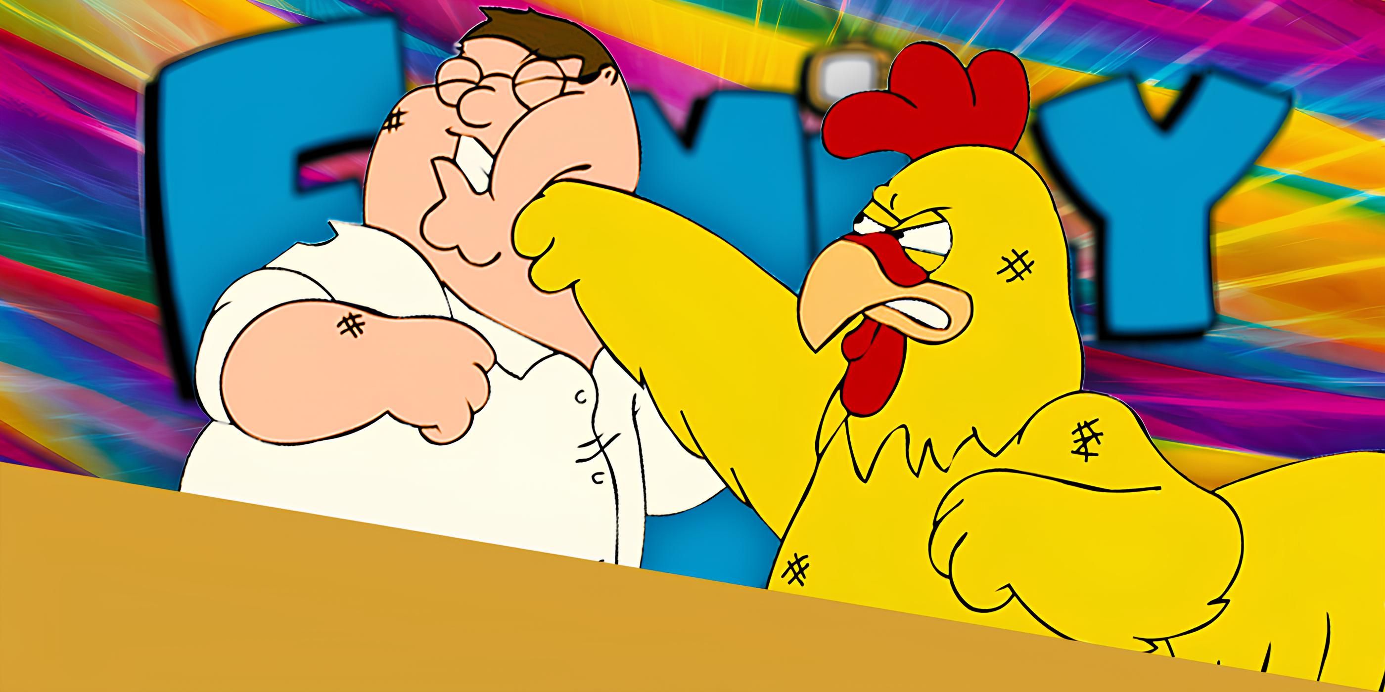 peter griffin with infamous chicken