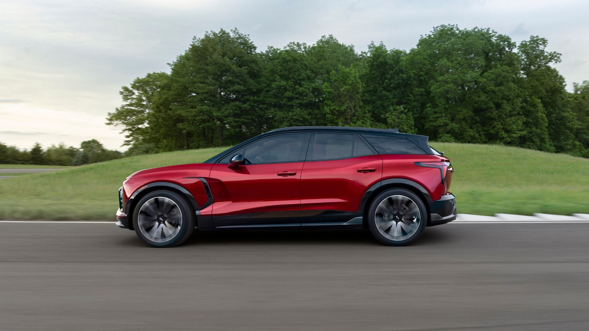 2024 Chevrolet Blazer EV in radiant red tint-coat