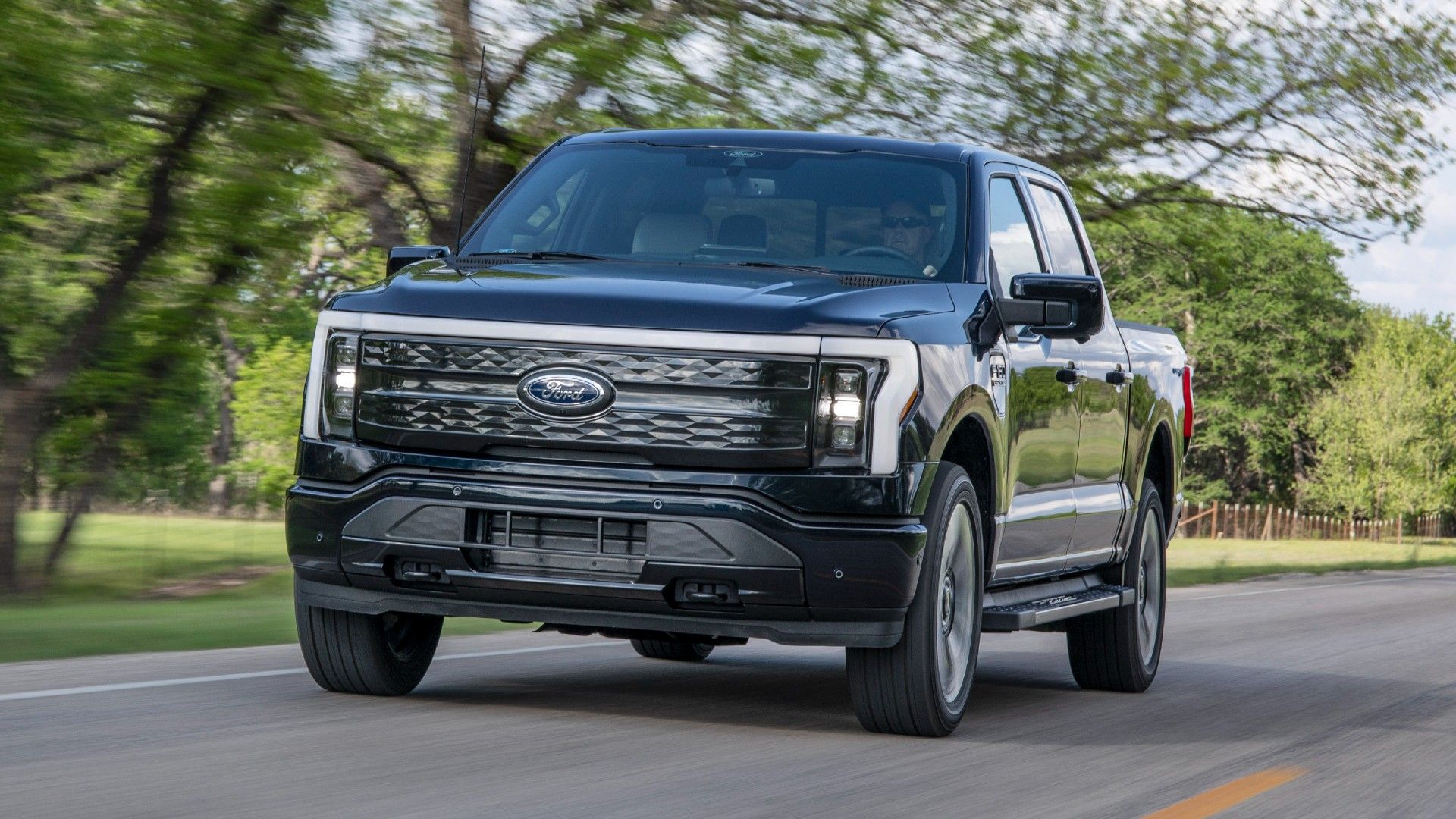 Black 2022 F-150 Lightning