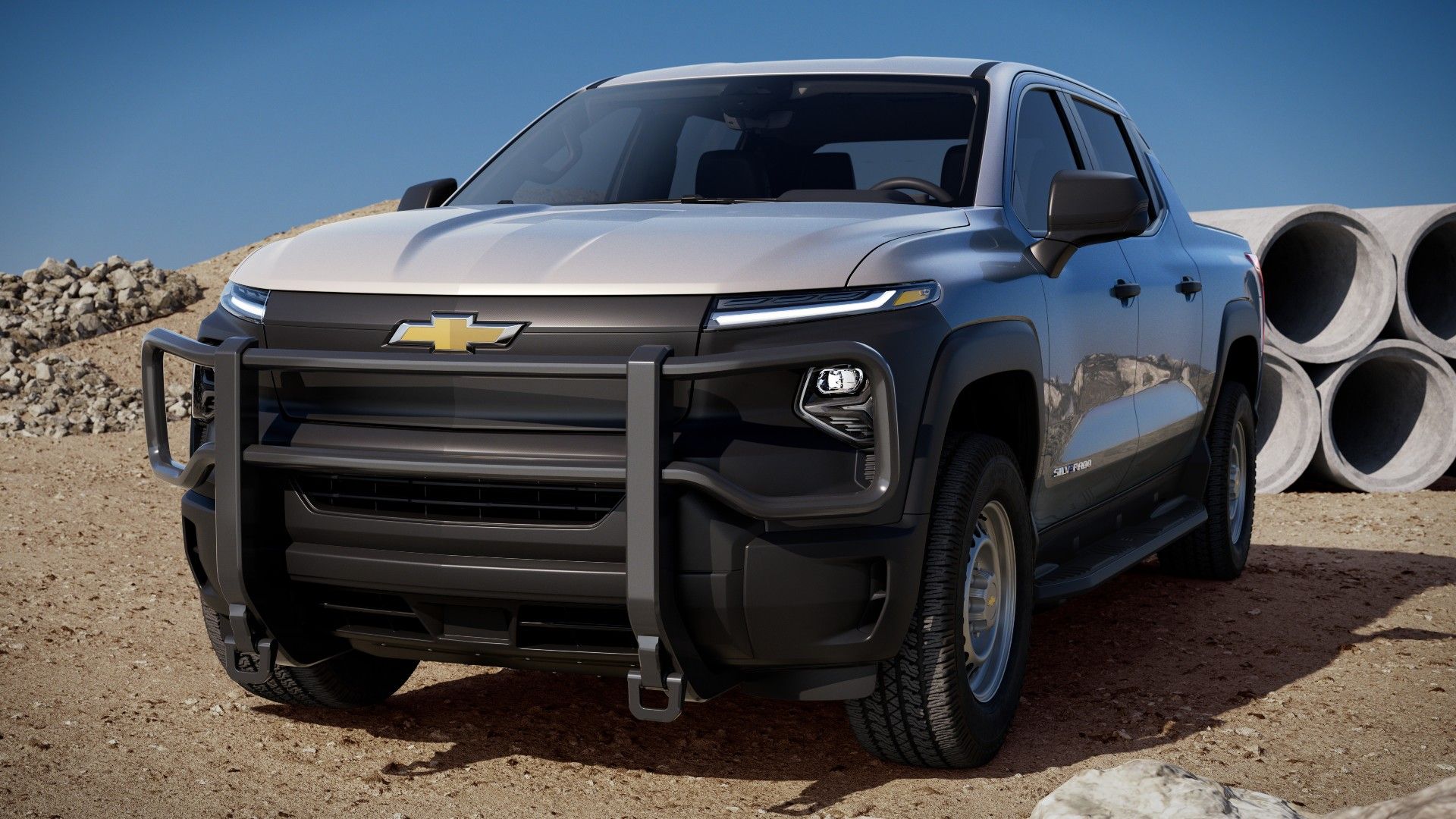 Silver 2024 Chevrolet SIlverado EV