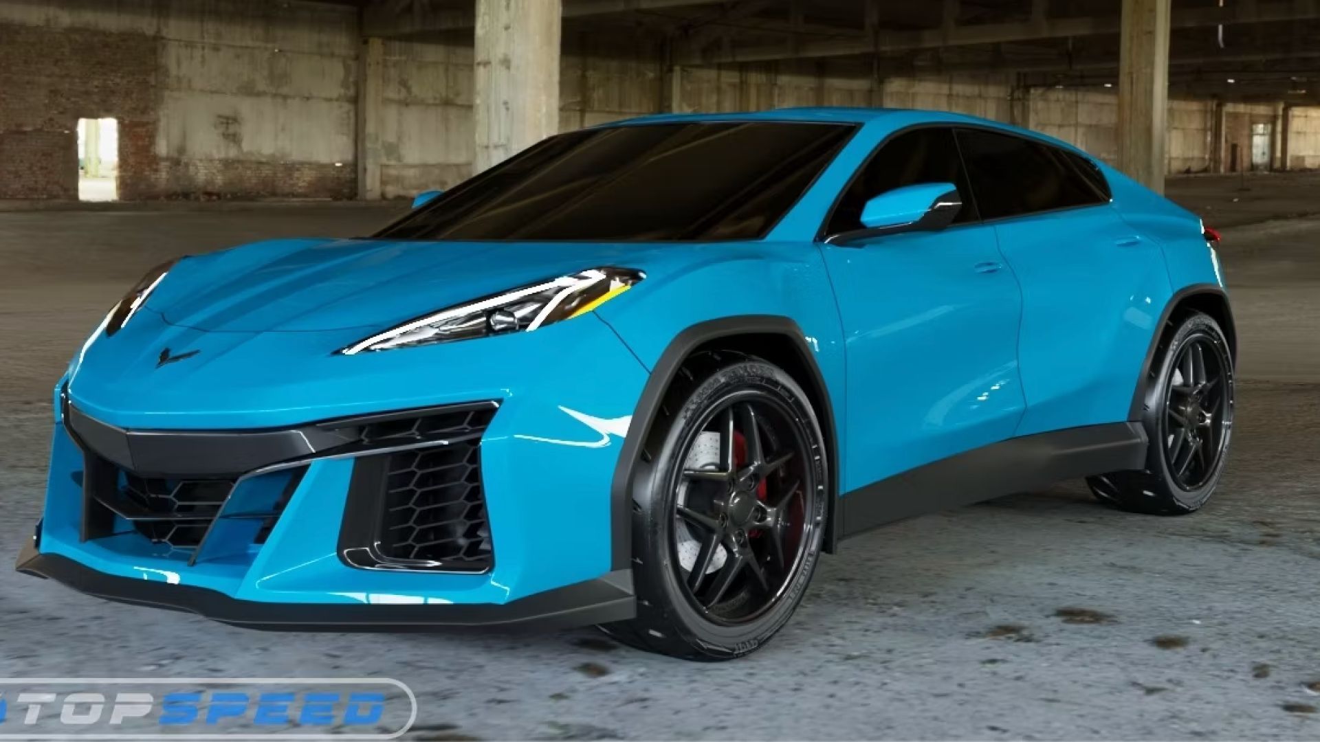 Blue The 2025 Corvette SUV 