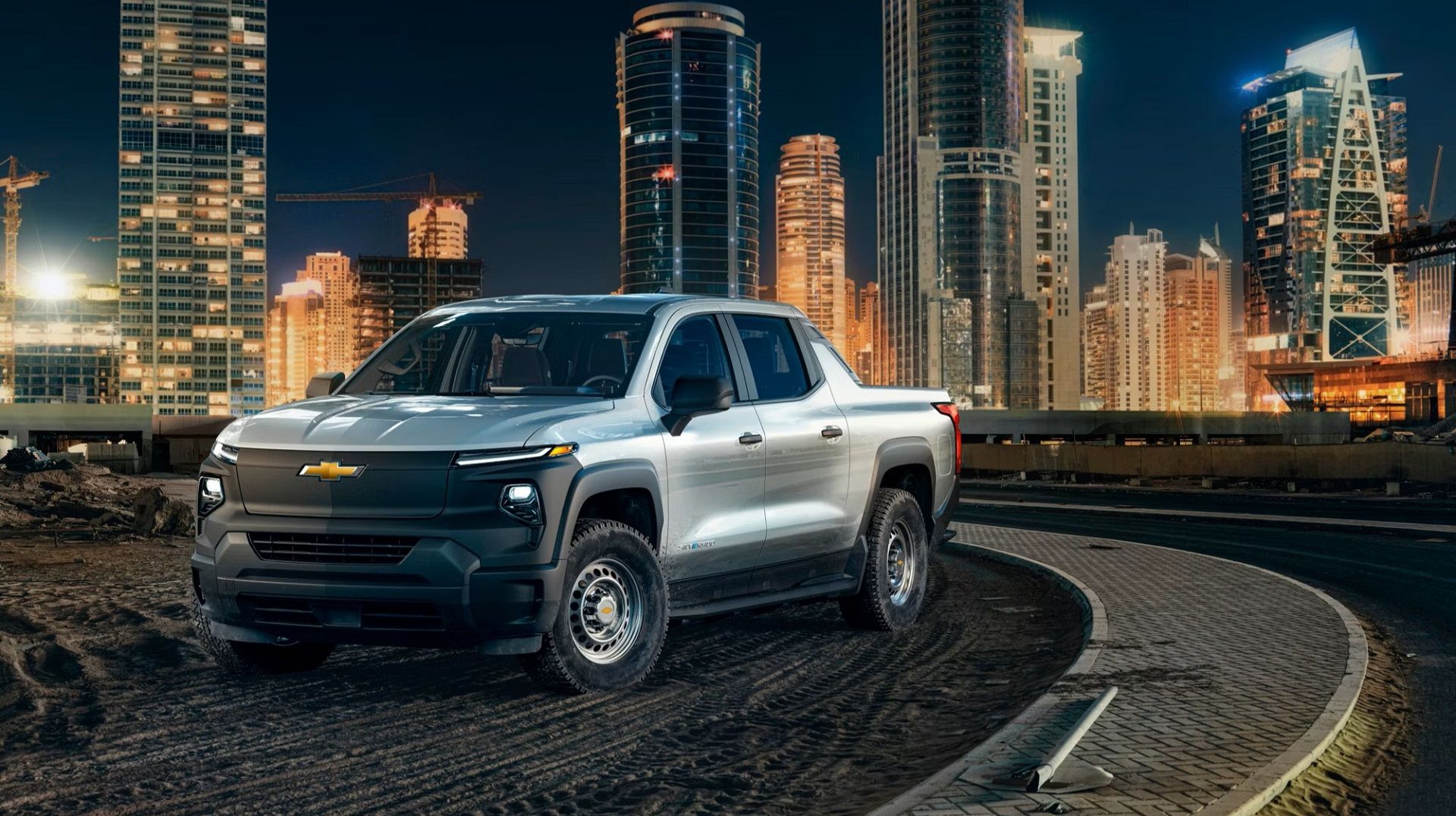 A driving 2024 Chevrolet Silverado EV 02 